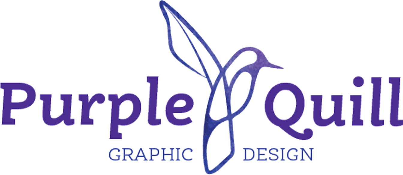 Purple Quill logo Design